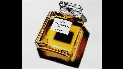 Realistic Drawing Color pencil Chanel Paris parfume  